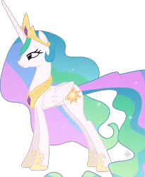 Size: 4252x5193 | Tagged: safe, artist:frownfactory, derpibooru import, princess celestia, alicorn, pony, gauntlet of fire, .svg available, absurd resolution, crown, cutie mark, female, hoof shoes, jewelry, mare, peytral, regalia, simple background, solo, svg, transparent background, vector