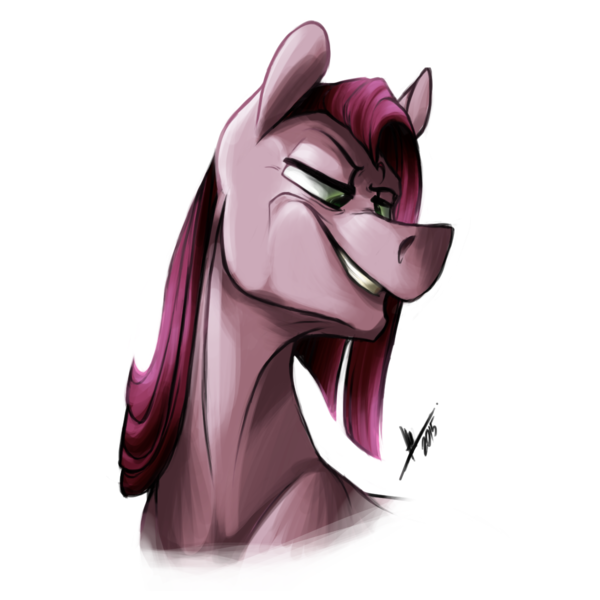 Size: 1200x1200 | Tagged: artist:longmuzzlepony, bust, derpibooru import, pinkamena diane pie, pinkie pie, portrait, safe, solo