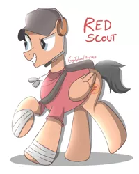 Size: 2000x2500 | Tagged: safe, artist:graytyphoon, derpibooru import, ponified, pegasus, pony, scout, solo, team fortress 2