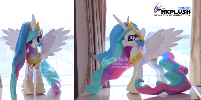 Size: 1024x513 | Tagged: safe, artist:nekokevin, derpibooru import, princess celestia, pony, irl, photo, plushie