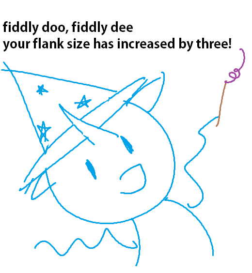 Size: 520x564 | Tagged: safe, artist:besttubahorse, derpibooru import, trixie, pony, unicorn, 1000 hours in ms paint, clothes, dialogue, exploitable meme, female, floppy ears, hat, looking at you, mare, meme, minimalist, modern art, shitposting, simple background, skidaddle skidoodle, solo, trixie's hat, wand, white background