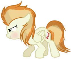 Size: 1024x863 | Tagged: safe, artist:xmelodyskyx, derpibooru import, oc, oc:liquid fire, unofficial characters only, pegasus, pony, female, mare, offspring, parent:fire streak, parent:spitfire, parents:spitstreak, simple background, solo, transparent background