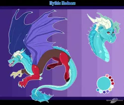 Size: 1480x1254 | Tagged: artist:bijutsuyoukai, derpibooru import, draconequus, draconequus oc, male, next generation, oc, oc:mythic madness, offspring, parent:discord, parent:princess ember, safe, solo, unofficial characters only