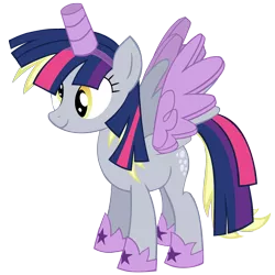 Size: 5760x5760 | Tagged: safe, artist:greenmachine987, derpibooru import, derpy hooves, pony, scare master, absurd resolution, alicorn costume, clothes, costume, fake horn, fake wings, nightmare night costume, simple background, solo, toilet paper roll, toilet paper roll horn, transparent background, twilight muffins, twilight sparkle costume, vector, wig