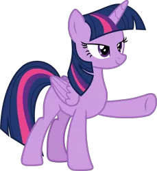 Size: 6033x6588 | Tagged: safe, artist:frownfactory, derpibooru import, twilight sparkle, twilight sparkle (alicorn), alicorn, pony, once upon a zeppelin, .svg available, absurd resolution, female, horn, mare, pointing, simple background, solo, svg, transparent background, vector, wings