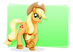 Size: 1600x1131 | Tagged: safe, artist:jotakaanimation, derpibooru import, applejack, earth pony, pony, cowboy hat, female, freckles, hat, mare, smiling, solo, stetson