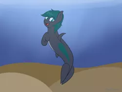 Size: 4000x3000 | Tagged: artist:eyeburn, derpibooru import, fins, oc, oc:keyla, original species, safe, solo, transparent mane, underwater, unofficial characters only