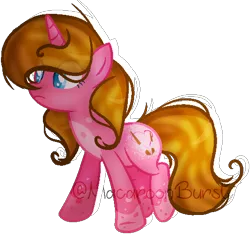 Size: 524x492 | Tagged: safe, artist:macaroonburst, derpibooru import, oc, oc:paint splatter, unofficial characters only, pony, unicorn, female, mare, simple background, solo, transparent background