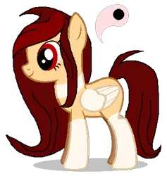 Size: 375x396 | Tagged: artist needed, safe, derpibooru import, oc, oc:shiroi, unofficial characters only, pegasus, pony, base used, cutie mark, side view, simple background, transparent background, yang