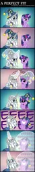 Size: 2299x10993 | Tagged: safe, artist:faitheverlasting, derpibooru import, star swirl the bearded, twilight sparkle, twilight sparkle (alicorn), alicorn, pony, shadow play, adorkable, comic, cute, dork, duo, eeee, fangasm, fangirl, glowing horn, hat, magic, magic bubble, telekinesis, twiabetes, wizard hat