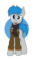 Size: 1536x2560 | Tagged: safe, artist:xphil1998, derpibooru import, oc, oc:trigger hooves, unofficial characters only, earth pony, pony, clothes, jacket, scarf, solo