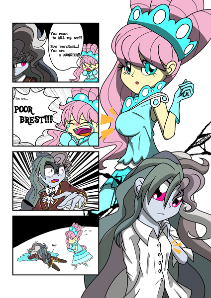 Size: 2468x3496 | Tagged: safe, artist:geraritydevillefort, derpibooru import, fluttershy, rainbow dash, the count of monte rainbow, equestria girls, breasts, busty fluttershy, chibi, clothes, comic, crossover, crying, dress, female, rainbow dantes, shycedes, the count of monte cristo