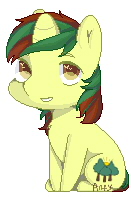 Size: 131x197 | Tagged: safe, artist:anfytamin, derpibooru import, oc, oc:northern spring, unofficial characters only, unicorn, big horn, female, pixel art, solo
