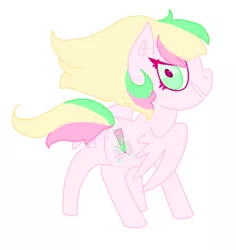Size: 963x1019 | Tagged: safe, artist:officialawkwardalien, derpibooru import, oc, oc:glowstick aero, unofficial characters only, pegasus, pony, female, looking at you, ms paint, ponysona