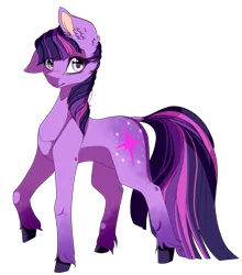 Size: 1269x1441 | Tagged: safe, artist:xxmissteaxx, derpibooru import, twilight sparkle, earth pony, pony, leak, spoiler:g5, earth pony twilight, g5, race swap, scar, simple background, solo, transparent background, twilight sparkle (g5)