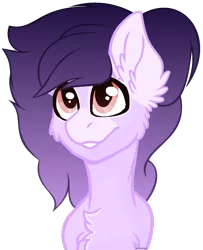 Size: 1024x1261 | Tagged: safe, artist:venomns, derpibooru import, oc, oc:violet, unofficial characters only, pony, bust, cheek fluff, chest fluff, ear fluff, female, mare, portrait, simple background, solo, transparent background