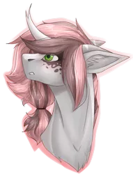 Size: 4203x5500 | Tagged: safe, artist:lastaimin, derpibooru import, oc, oc:iniko, unofficial characters only, pony, unicorn, absurd resolution, bust, portrait, simple background, solo, transparent background