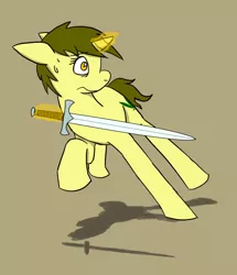 Size: 1665x1938 | Tagged: safe, artist:crazeguy, derpibooru import, oc, unofficial characters only, unicorn, female, solo, sword, weapon