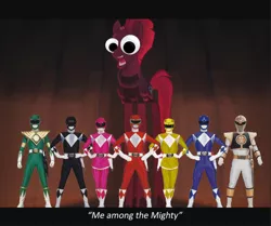 Size: 1046x874 | Tagged: safe, derpibooru import, edit, edited screencap, screencap, tempest shadow, pony, my little pony: the movie, googly eyes, long legs, meme, mighty morphin power rangers, open up your *very* eyes, open up your eyes, power rangers, silly, silly pony, special eyes, tall, wat