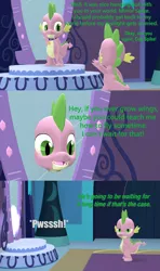 Size: 1920x3240 | Tagged: safe, artist:red4567, derpibooru import, spike, spike the regular dog, dog, dragon, comic:doggone it spike!, equestria girls, 3d, bipedal, breaking the fourth wall, collar, comic, dragon dog spike, dragonified, hilarious in hindsight, mirror, self dragondox, sfm pony, source filmmaker, species swap, spiked collar, standing