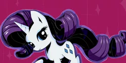 Size: 2200x1100 | Tagged: safe, artist:nika191319, derpibooru import, rarity, pony, unicorn, female, horn, mare, running, simple background, solo