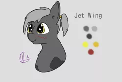 Size: 1200x800 | Tagged: safe, artist:blacklightbuggo, derpibooru import, oc, oc:jet wing, unofficial characters only, solo