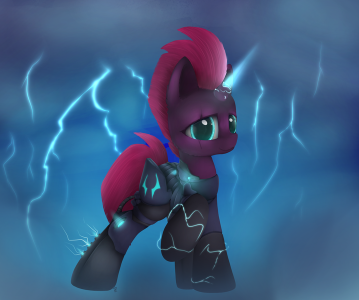 Size: 4192x3504 | Tagged: artist:hitbass, derpibooru import, lightning, my little pony: the movie, safe, solo, storm, tempest shadow