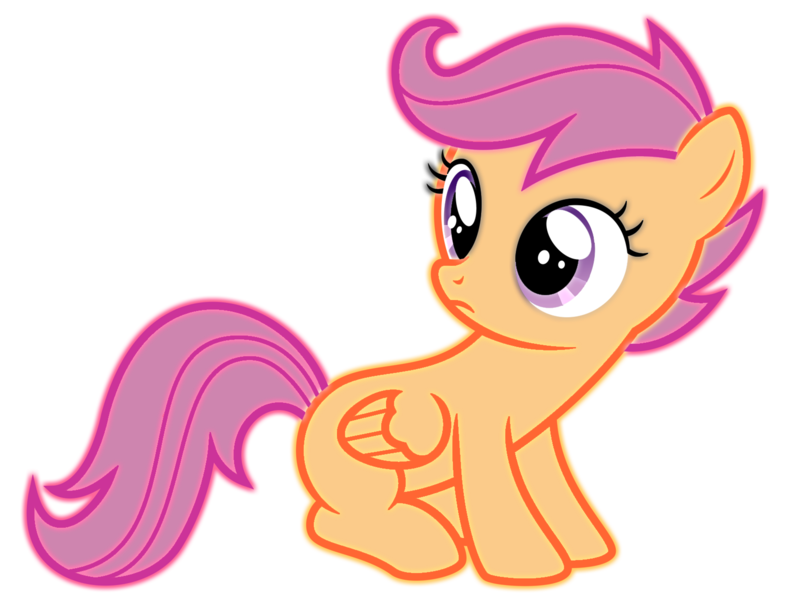 Size: 7983x6062 | Tagged: safe, artist:stay gold, derpibooru import, scootaloo, pegasus, pony, absurd resolution, eyestrain warning, neon, png, simple background, transparent background