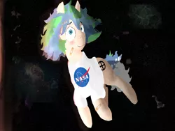 Size: 4000x3000 | Tagged: safe, artist:sapphmod, derpibooru import, oc, oc:earth-chan, ponified, earth pony, pony, bandaid, clothes, female, literally an earth pony, nasa, space