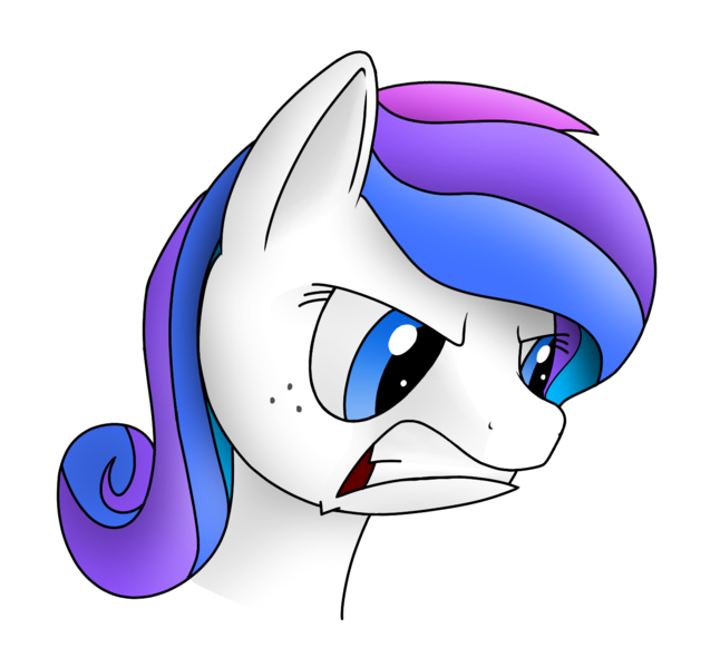 Size: 1400x1300 | Tagged: safe, artist:silver dash, derpibooru import, oc, oc:spectral bolt, unofficial characters only, pegasus, pony, angry, bust, colored sketch, face, female, freckles, head, mare, multicolored mane, shading practice, simple background, transparent background