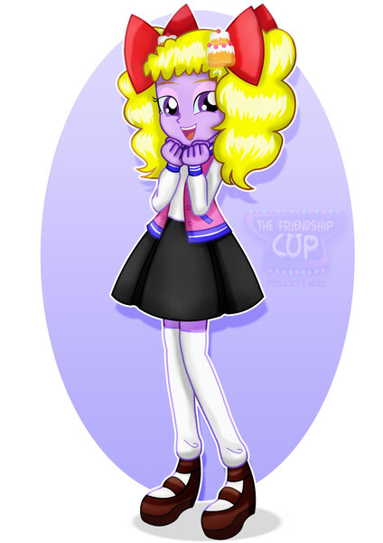 Size: 1600x2263 | Tagged: safe, artist:jucamovi1992, derpibooru import, oc, oc:holiday candy, unofficial characters only, equestria girls, clothes, female, open mouth, smiling, solo