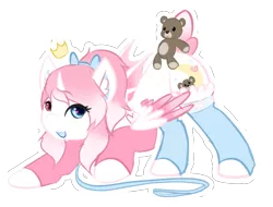 Size: 500x379 | Tagged: safe, artist:pastel-pony-princess, derpibooru import, oc, oc:dreamy stars, unofficial characters only, heart eyes, simple background, solo, teddy bear, transparent background, wingding eyes