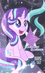 Size: 1600x2560 | Tagged: artist:kibbie, derpibooru import, retrowave, safe, starlight glimmer, vhs