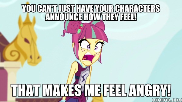 Size: 600x337 | Tagged: safe, derpibooru import, edit, edited screencap, screencap, sour sweet, equestria girls, friendship games, fourth wall, futurama, hypocritical humor, image macro, meme, that makes me feel angry