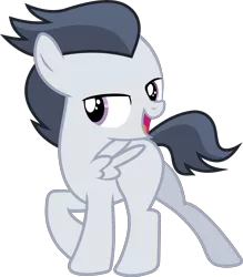 Size: 2134x2441 | Tagged: safe, artist:frownfactory, derpibooru import, rumble, pegasus, pony, marks and recreation, .svg available, colt, male, sexy, simple background, solo, stupid sexy rumble, svg, transparent background, vector, wings