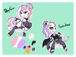 Size: 1980x1500 | Tagged: safe, artist:pastel-pony-princess, derpibooru import, oc, oc:succubus, unofficial characters only, bat pony, cute, reference sheet, solo