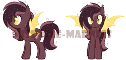 Size: 2068x982 | Tagged: safe, artist:missmele-madness, derpibooru import, oc, oc:nova, unofficial characters only, bat pony, pony, base used, bat pony oc, bat wings, biography, female, mare, revamp, simple background, solo, standing, story in the source, story included, transparent background, watermark, wide eyes