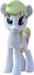 Size: 313x680 | Tagged: safe, artist:anonymous, derpibooru import, oc, oc:aryanne, unofficial characters only, earth pony, pony, 3d, aryan, aryan pony, aryanbetes, blender, cute, female, game, heart, looking at you, model, nazi, nazipone, smiling, software, swastika