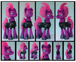 Size: 4694x3813 | Tagged: safe, artist:nazegoreng, derpibooru import, tempest shadow, pony, unicorn, my little pony: the movie, armor, broken horn, eye scar, female, grin, irl, mare, photo, plushie, pretty pretty tempest, scar, smiling