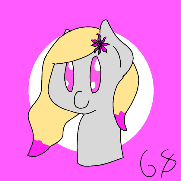 Size: 768x768 | Tagged: artist:gamer-shy, bust, chibi, derpibooru import, oc, oc:amethyst starflower, portrait, profile picture, safe, simple background, unofficial characters only