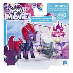Size: 1500x1500 | Tagged: blind bag, box, cupcake, derpibooru import, food, friendship is magic collection, grubber, irl, my little pony: the movie, official, photo, safe, simple background, tempest shadow, toy, white background