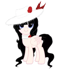 Size: 900x1080 | Tagged: safe, artist:sugarplanets, derpibooru import, oc, unofficial characters only, pegasus, pony, female, hat, mare, simple background, solo, transparent background