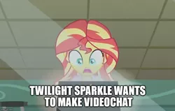 Size: 784x500 | Tagged: suggestive, derpibooru import, sunset shimmer, equestria girls, friendship games, the science of magic, spoiler:eqg specials, computer, female, image macro, meme, oh crap face, solo