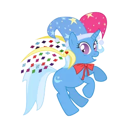 Size: 9600x9600 | Tagged: absurd resolution, artist:biel56789, crazy eyes, crazy face, crossover, derpibooru import, faic, hat, kirby, marx, safe, simple background, solo, transparent background, trixie, vector, wings