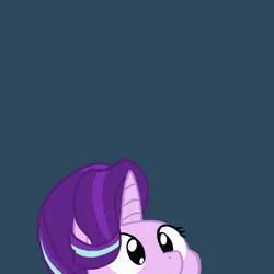 Size: 540x540 | Tagged: dead source, safe, artist:dr-waveband, derpibooru import, starlight glimmer, pony, unicorn, blue background, female, mare, simple background, solo, soon