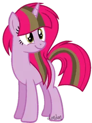Size: 600x800 | Tagged: safe, artist:t-aroutachiikun, derpibooru import, oc, oc:lightyear sparkle, unofficial characters only, pony, unicorn, female, mare, offspring, parent:doctor whooves, parent:twilight sparkle, parents:doctwi, solo