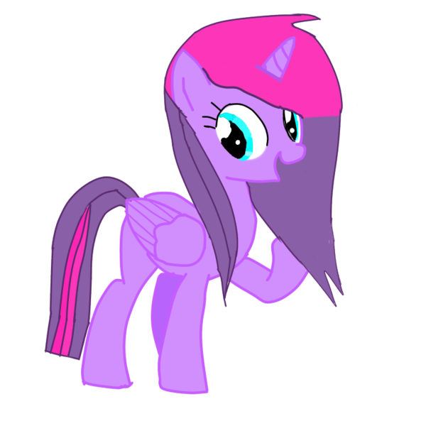 Size: 768x768 | Tagged: safe, artist:wonderschwifty, derpibooru import, oc, oc:wonder sparkle, unofficial characters only, alicorn, pony, simple background, smiling, solo, transparent background, vector