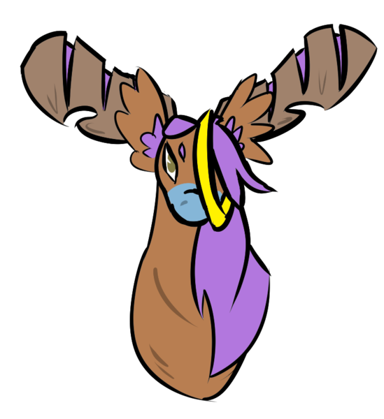 Size: 769x841 | Tagged: safe, artist:tartsarts, derpibooru import, oc, oc:tartaurus, oc:tay, unofficial characters only, moose, pony, antlers, fusion, meme, simple background, solo, transparent background