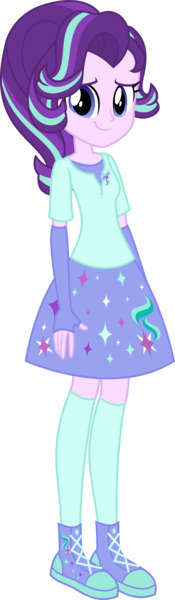 Size: 1494x5111 | Tagged: safe, artist:osipush, derpibooru import, starlight glimmer, equestria girls, clothes, converse, female, fingerless gloves, gloves, kneesocks, shoes, simple background, skirt, socks, solo, transparent background, vector