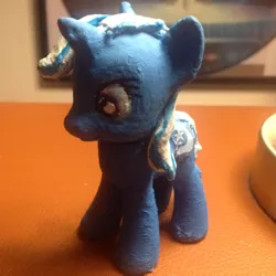 Size: 1813x1815 | Tagged: artist:grapefruitface1, custom, derpibooru import, figure, irl, merchandise, painted, photo, safe, solo, toy, trixie